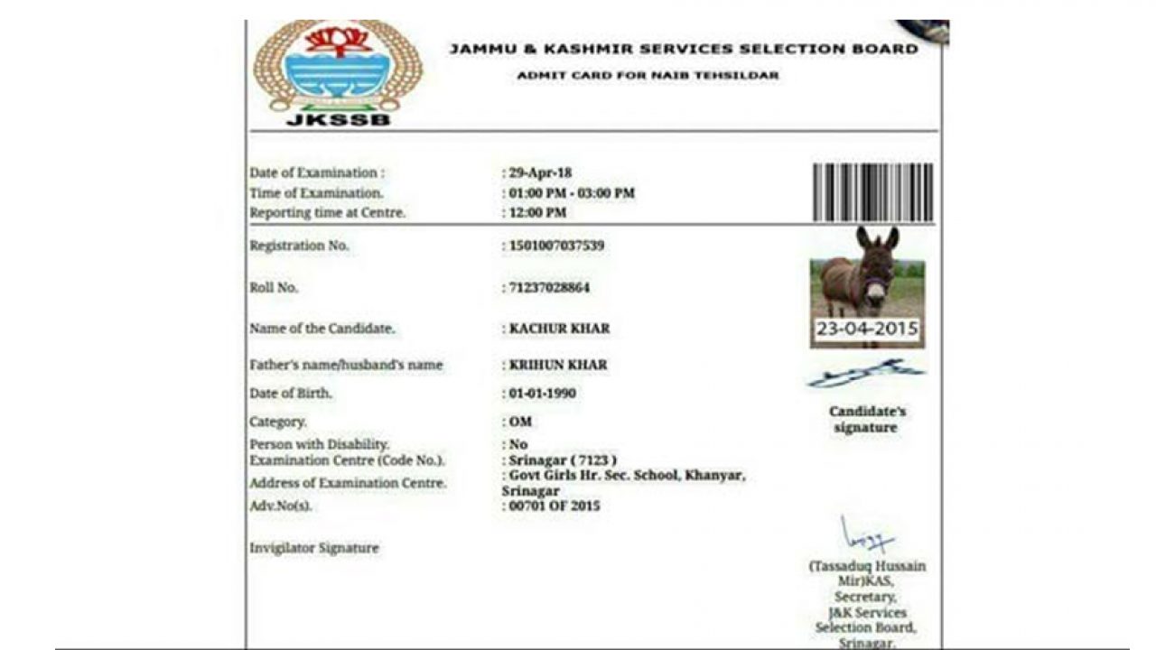 After Cow Now Jammu And Kashmir Examination Board Issues Hall